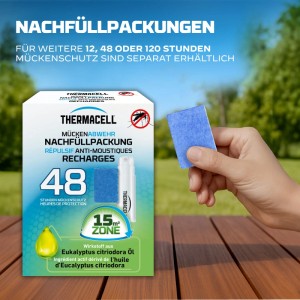 Thermacell Nachfüllpackung für Mückenabwehr Handgerät, 48 Stunden Schutz. Insektenschutz Zubehör.