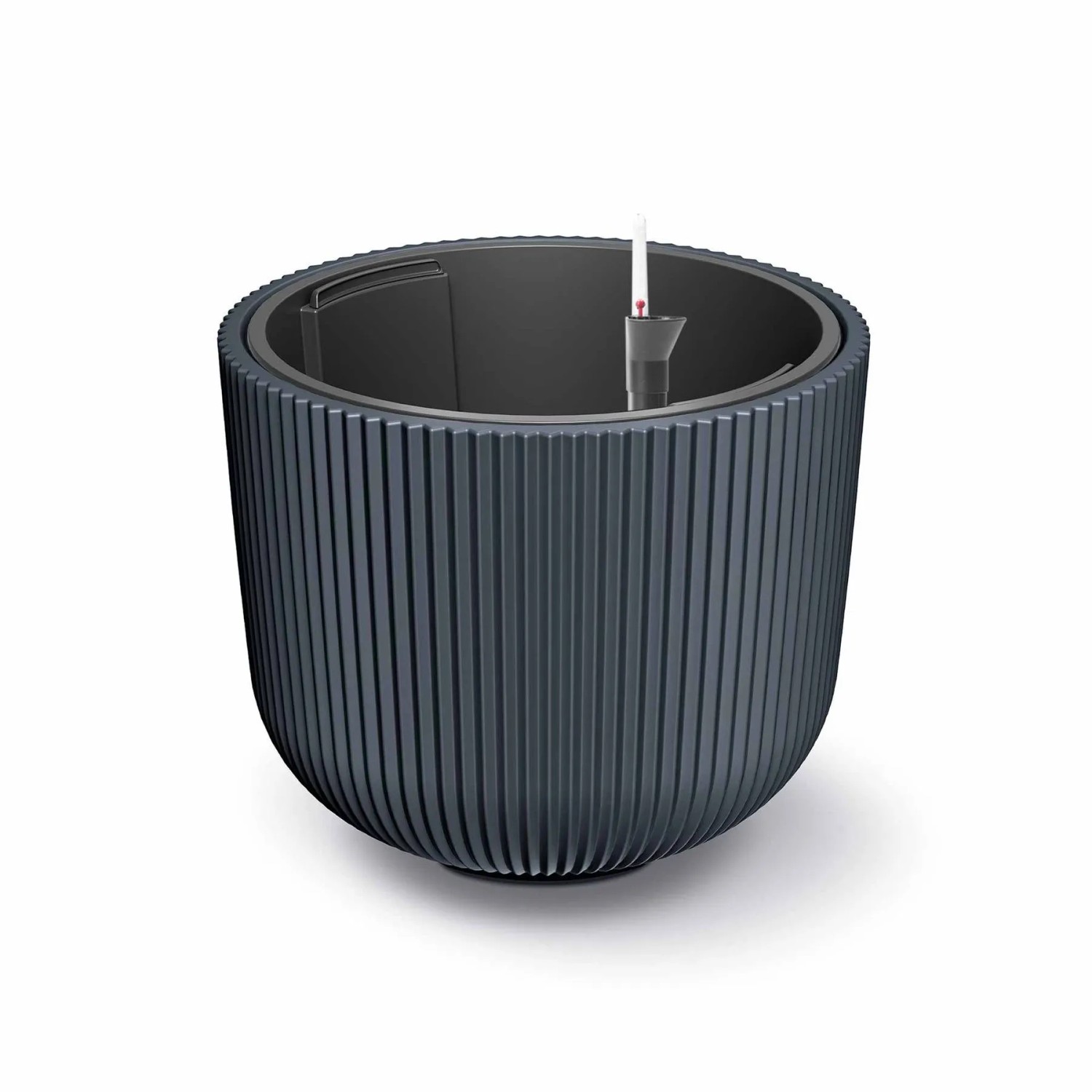 VidaAtHome.de Design-Pflanztopf CYRA ø 40cm mit Bewässerungseinsatz Anthrazit