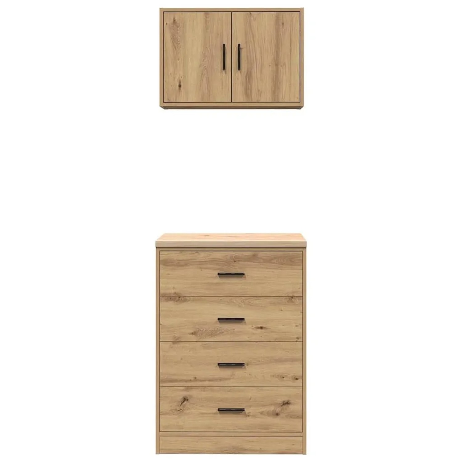 vidaXL Garagenschränke 2 Stk Artisan-Eiche Holzwerkstoff 3328340_5