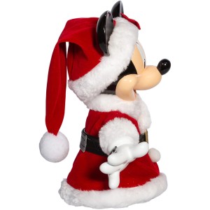 Disney Baumspitze Minnie Maus rot-weiß im Weihnachtsmannkostüm als Weihnachtsdeko.