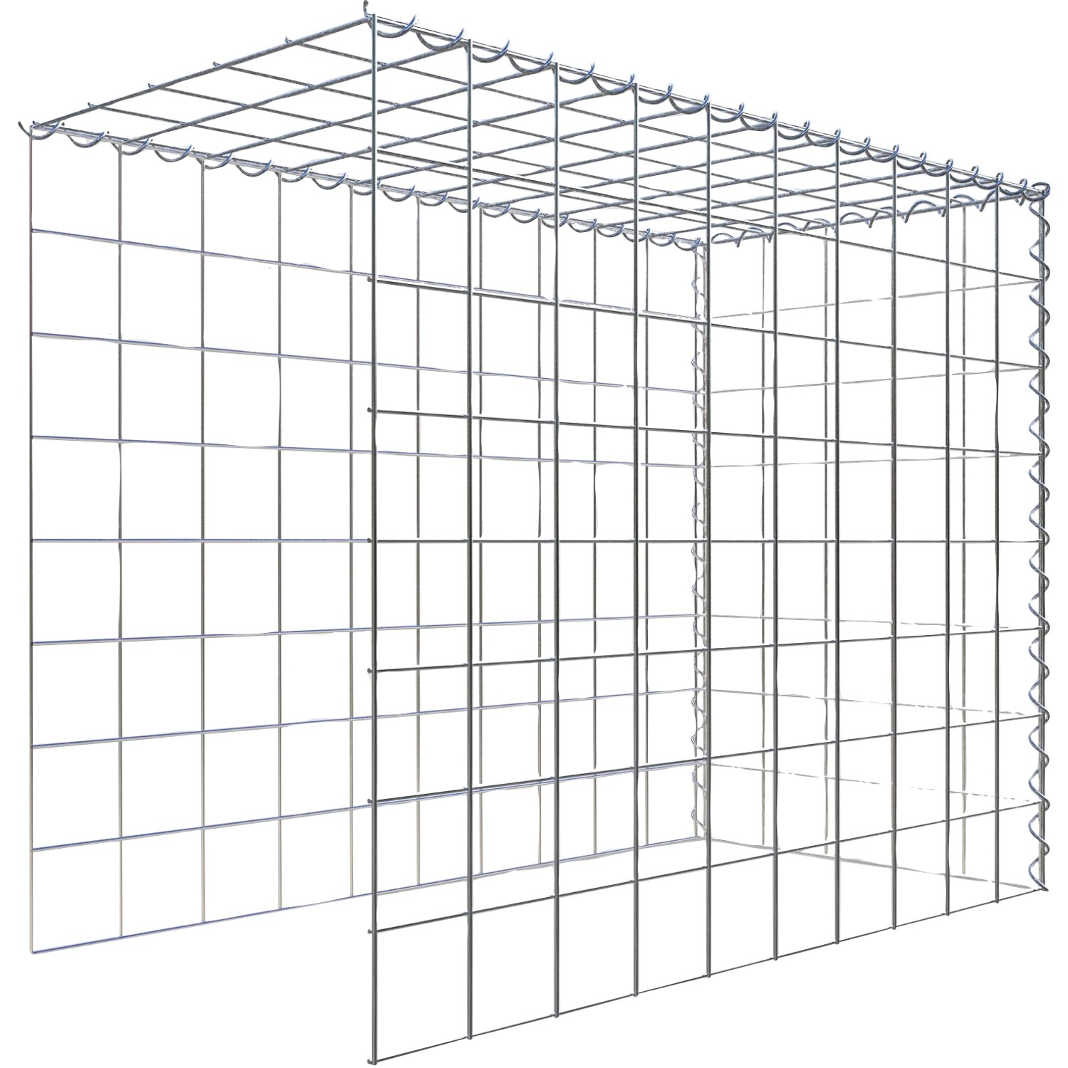 Gabiona Gabione-Anbaukorb Typ 4 80 x 100 x 50 cm Maschenw 10 x 10 cm