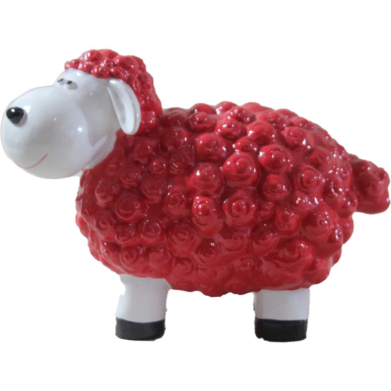 Gartendeko Schaf Rot Polyresin 32 cm kaufen bei OBI
