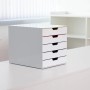 Durable Schubladenbox A4 Varicolor mit 5 Fächern in Mehrfarbig für Büro & Schreibtisch.