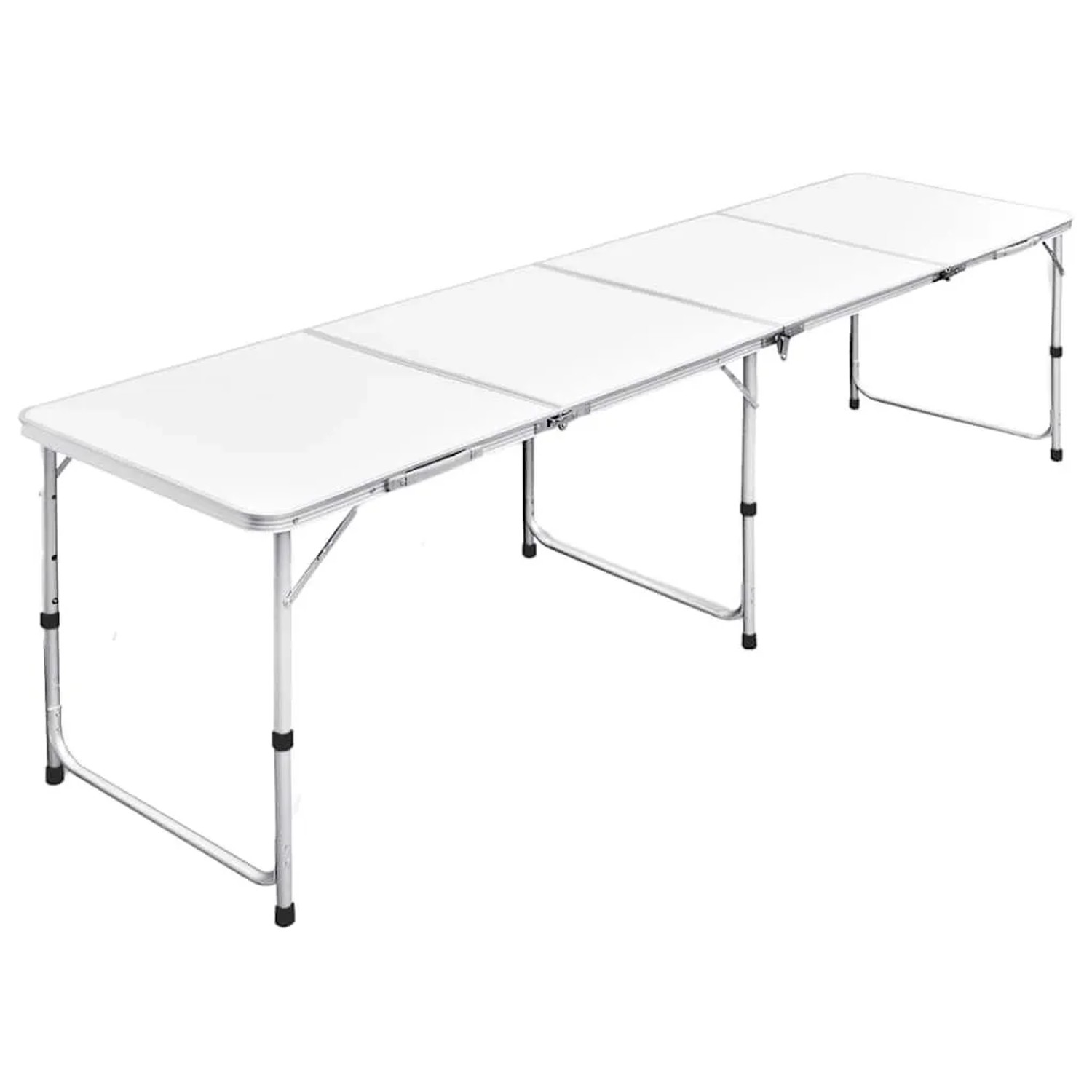 vidaXL Campingtisch Zusammenklappbar höhenverstellbar Aluminium 240 x 60 cm 41327
