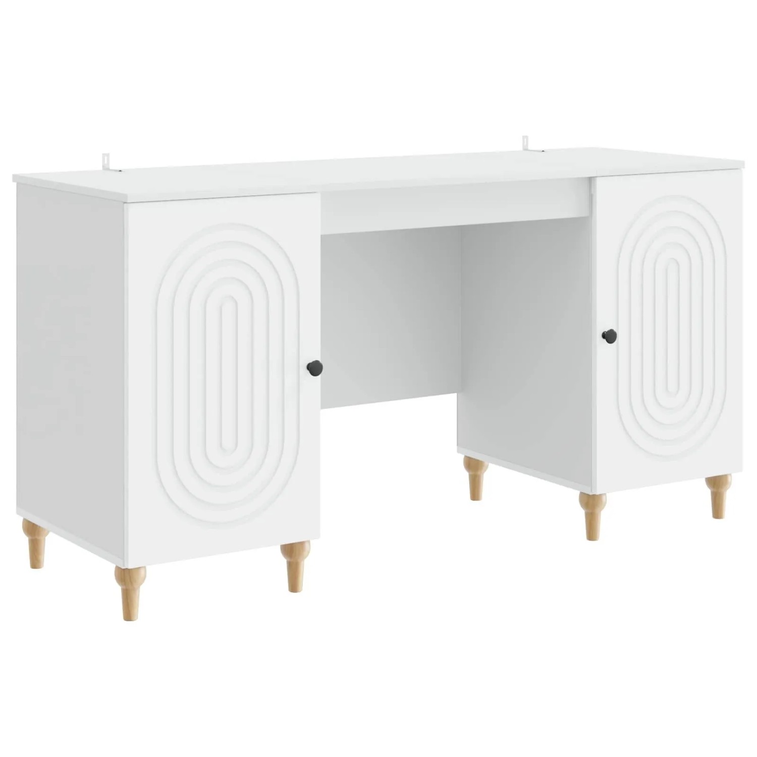 vidaXL Schreibtisch mit Regal Weiß 142,5 x 50 x 75 cm Holzwerkstoff 3414576