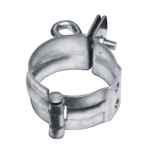 Inefa Rohrschelle DN 50 grau, zur Schraubmontage an der Wand.