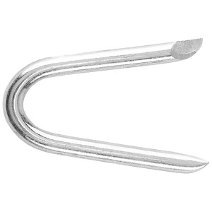 Verzinkte LUX Schlaufe, U-Form, 3,1 mm x 31 mm, zur Befestigung von Drähten.