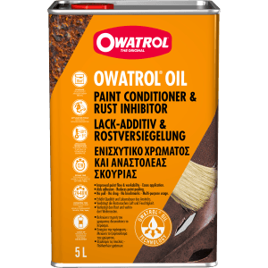 OWATROL OIL Rostschutz Öl 5L, farblose Grundierung für Auto, Kfz und Metall.
