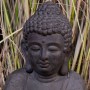 Marelida LED Solar Gartenbrunnen Buddha Sitzende Buddhafigur Zierbrunnen Wasserspiel 45cm_4