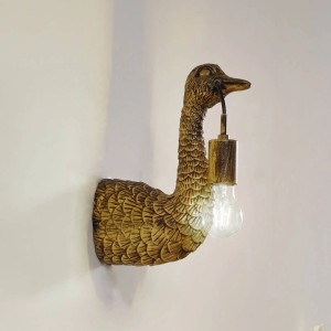 Lindby Wandleuchte Wandlampe Innen Nirvathia 10020781 Design Modern in Gold Messing aus Metall 1-flammig E27 Wohnzimmerleuchte