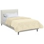vidaXL Sommerdecke Creme 135 x 200 cm Mikrofaser und Teddy-Fleece 42026217_3