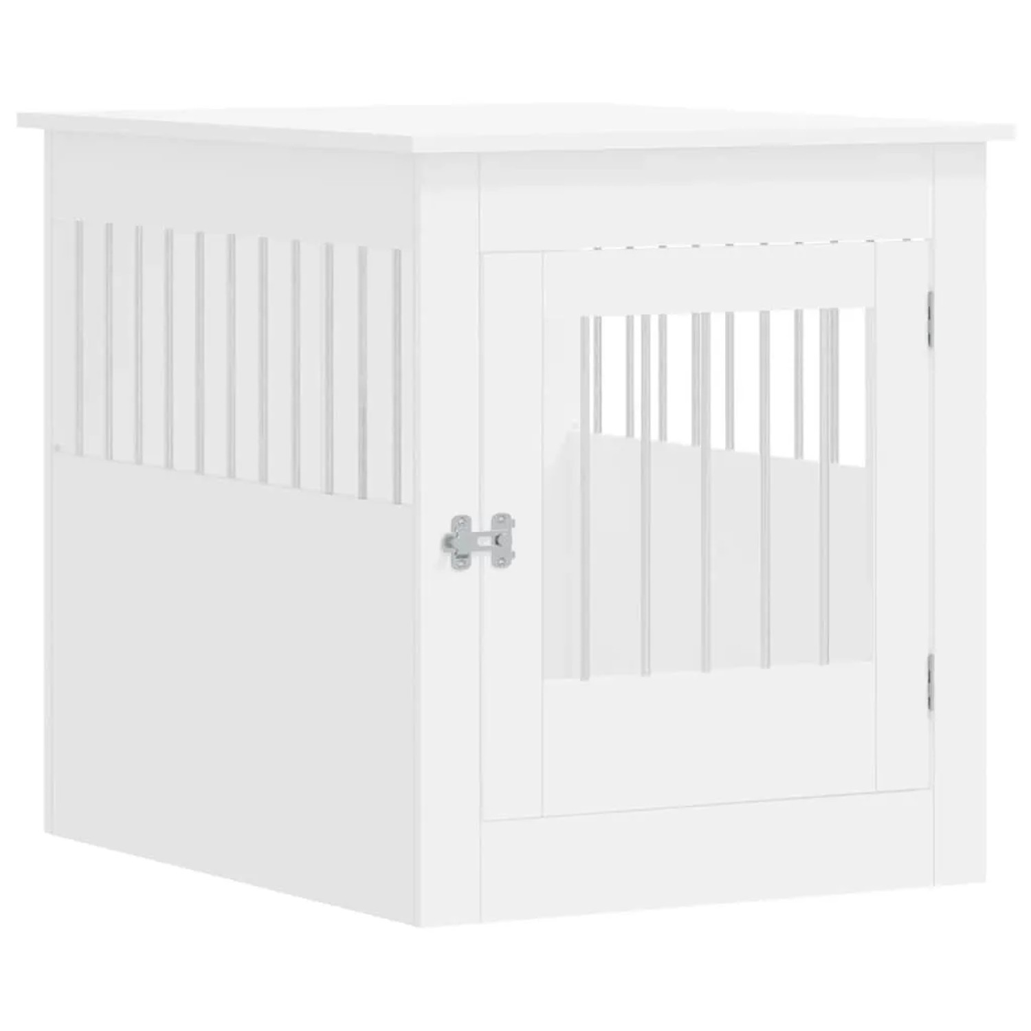 vidaXL Hundekäfig im Möbelstil Weiß 64,5x80x71 cm Holzwerkstoff 838330
