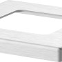 ZacAlu Abdeckplatte, silbergrau, für Zaunpfosten-Bodenanker, 7,3x7,3 cm.