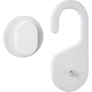 Wenko Shampoo-Fix, weißer Duschgelhalter zur Wandmontage, für Badezimmer und Dusche.