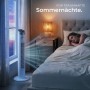 Tectake Turmventilator  Oszillierend 3 Modi und 3 Geschwindigkeitsstufen  31 x 31 x 90 cm Weiß_3