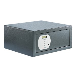 Burg Wächter Laptoptresor Pure Safe PS 130 E LAP in Anthrazit mit elektronischem Zahlenschloss.