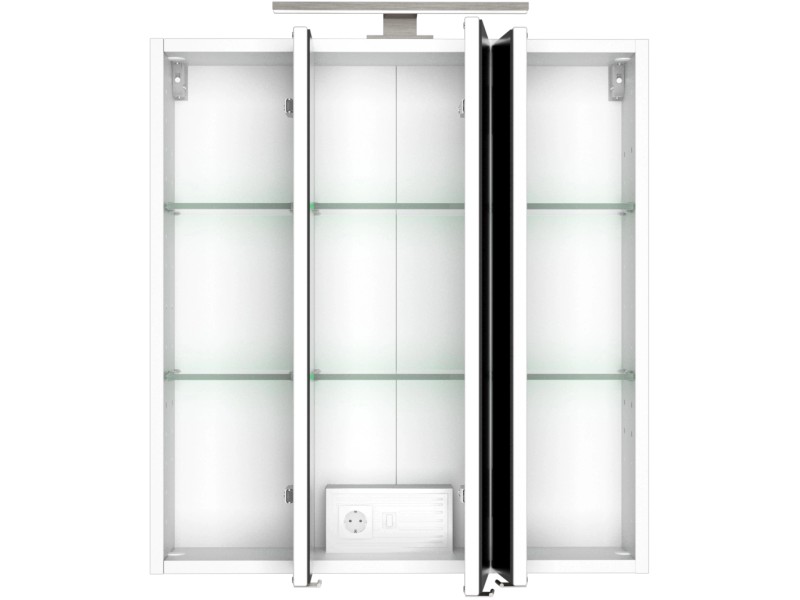 Held Spiegelschrank Monza Weiß 60 cm mit Softclose Türen kaufen bei OBI