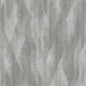 Dunkelgraue Vliestapete mit modernem Rautenmuster für Wohn- und Schlafzimmer.