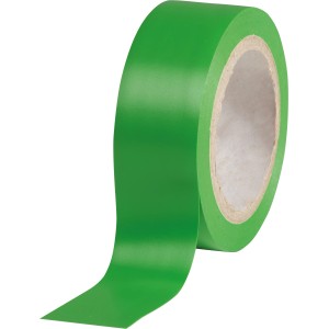 Grünes Isolierband aus dem 6er-Set, 4,5 m x 15 mm, für Elektroinstallationen.