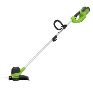 Greenworks Akku-Rasentrimmer G40LTK2, 40V, mit Akku und Ladegerät. Ideal zum Trimmen von Rasenkanten.