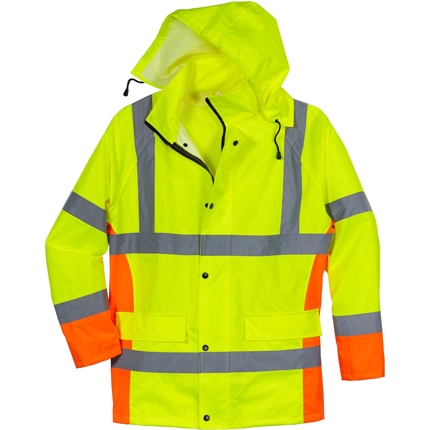 Scheibler workwear Warnschutz Regenjacke 8113 Gelb-Orange L