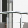 Detailaufnahme: Dolle Geländer-Set Edelstahl 150 cm für Wandmontage.