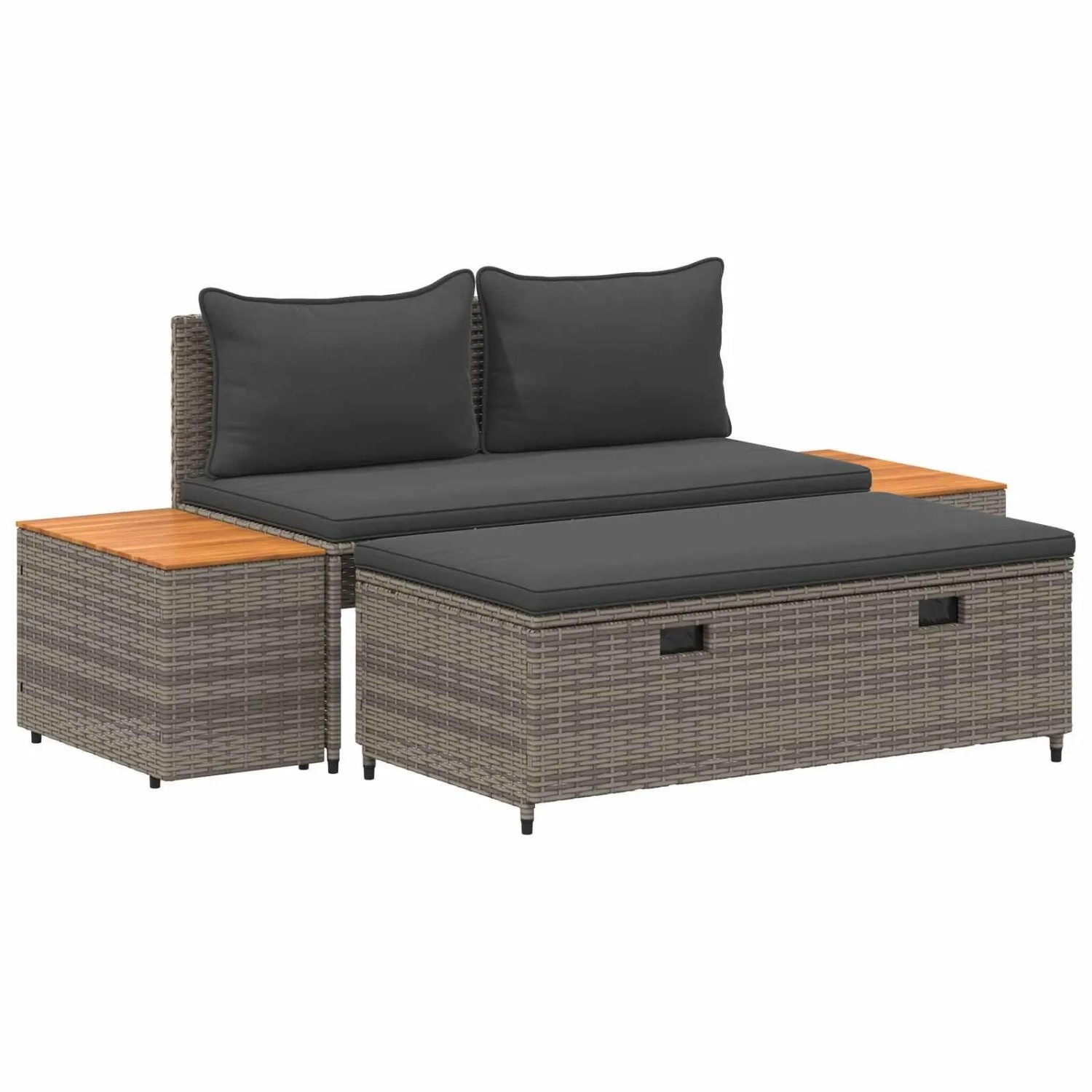 vidaXL Outdoor-Sofagarnitur 4-Seater 4-Tlg 55 x 30 x 39 cm 42025891