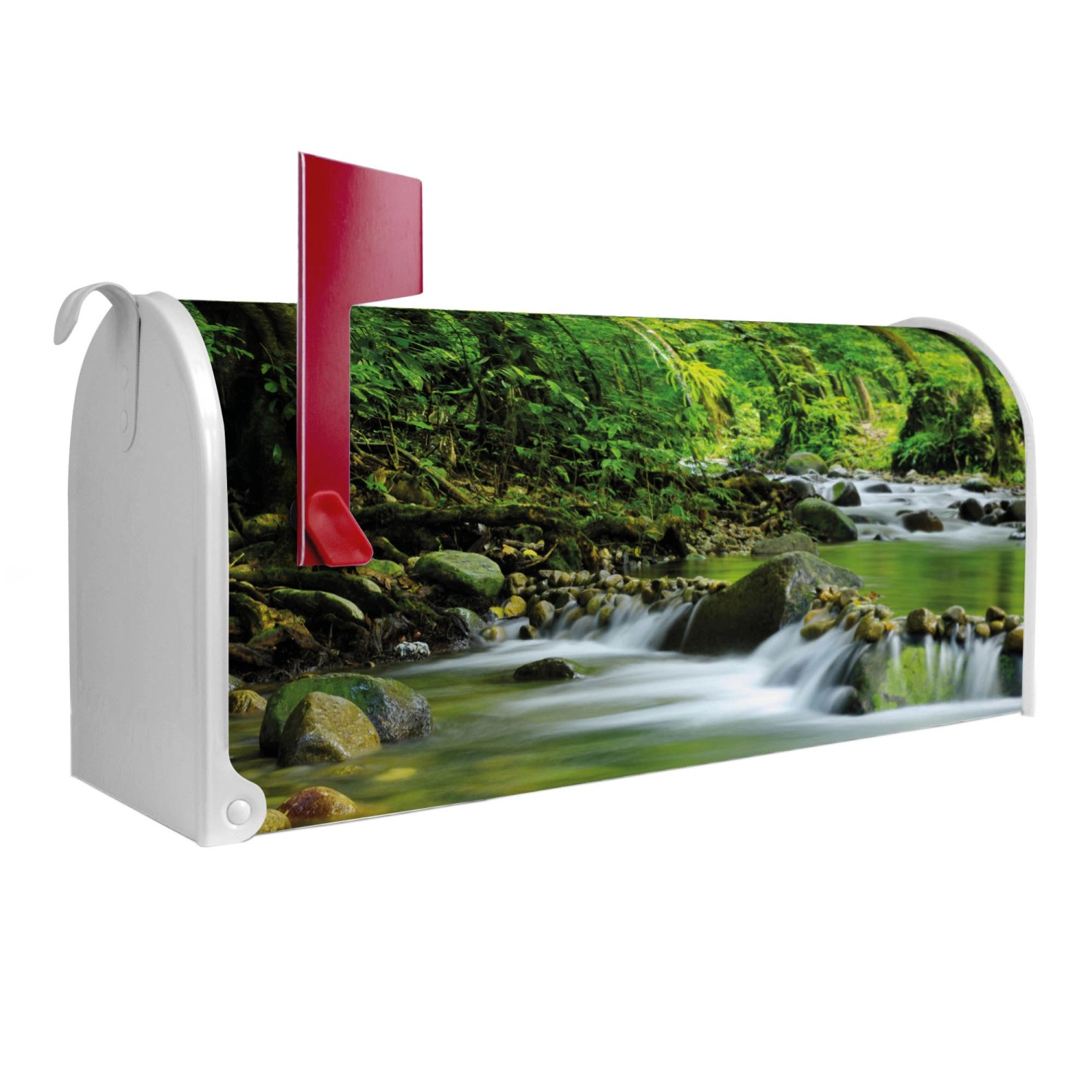 Banjado Amerikanischer Briefkasten Weiß 48x22x16cm US Mailbox Letterbox Pos günstig online kaufen