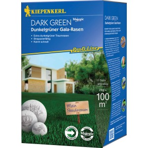 Kiepenkerl Gala-Rasen Dunkelgrün Profi-Line, 2kg Packung für extra dunklen, strapazierfähigen Rasen.