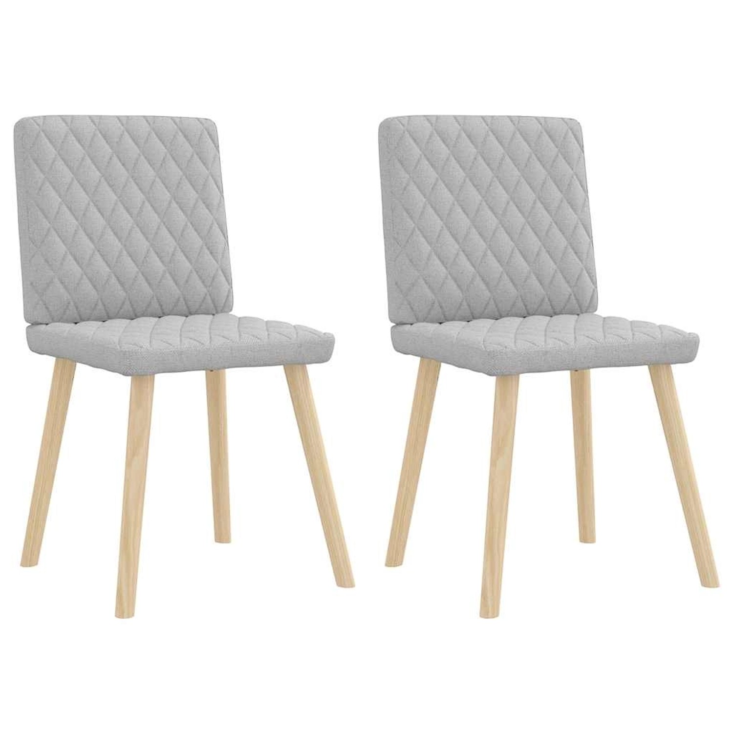 vidaXL Esszimmerstühle 2 Stk Wolkengrau Stoff 4101130 günstig online kaufen