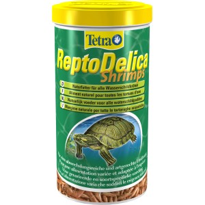 Tetra ReptoDelica Shrimps, 1 l Dose Reptilienfutter für Wasserschildkröten.