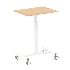 Costway Stehpult Höhenverstellbar Stehtisch mit Rollen Schreibtisch