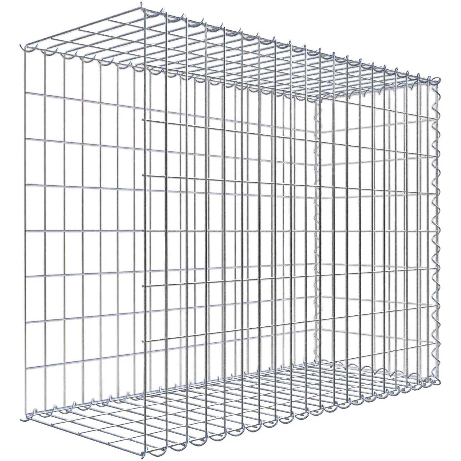 Gabiona Gabione-Anbaukorb Typ 2 80 x 100 x 40 cm Maschenw 5 x 10 cm