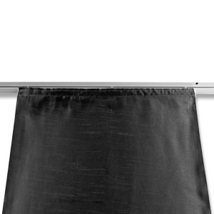 Arsvita Flächenvorhang Alessia Grün mit Zubehör an Gardinenschiene.