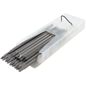 Westfalia Bit-Satz 15-teilig, extra lange 150mm Metall-Bits in Silber in transparenter Box.
