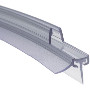 Gebogenes, transparentes Schulte Wasserabweisprofil für Duschkabinen MasterClass und Garant.