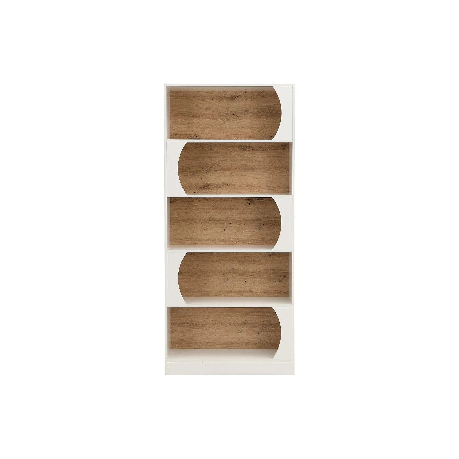 Vente-unique Bücherregal Farenza Naturfarben Hell  Weiß 80 cm