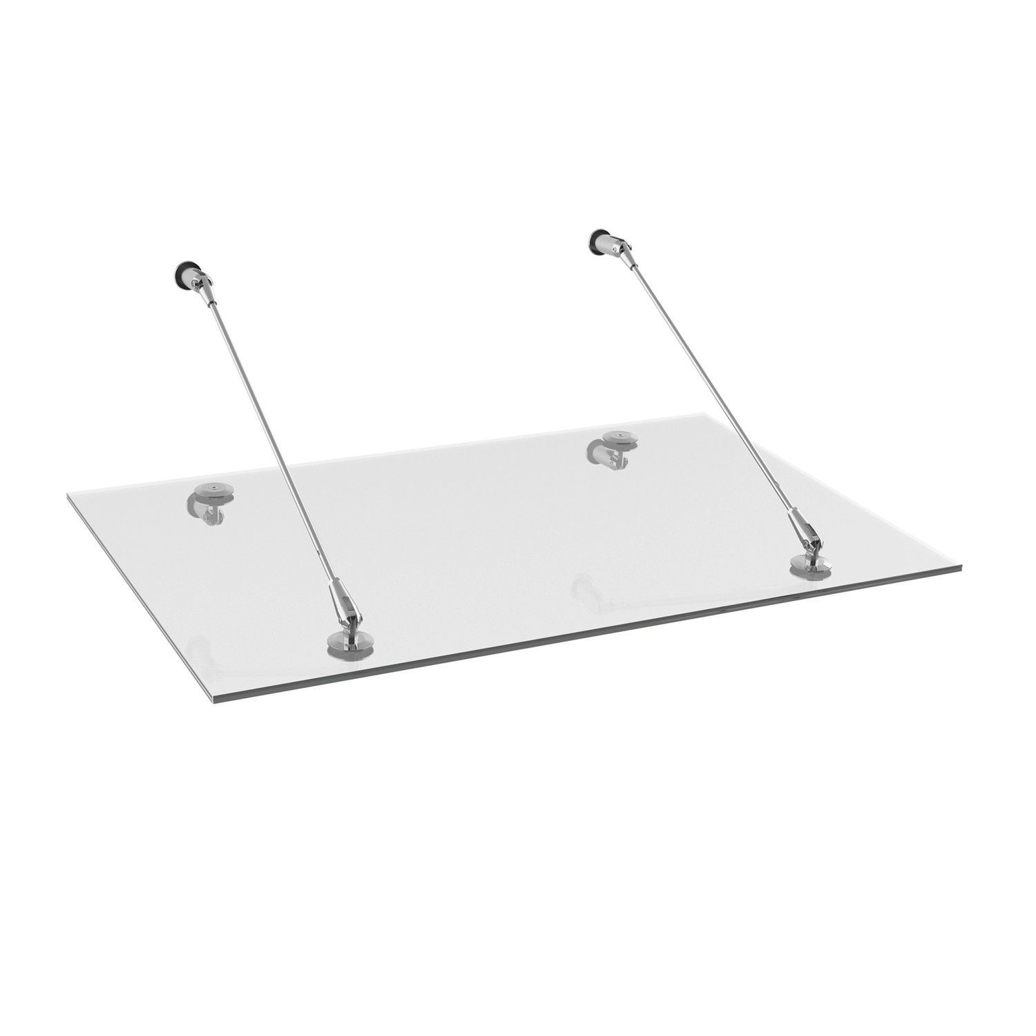 Schulte ExpressPlus Pultvordach Davita 2.0 Glasline Echtglas 140 cm x 90 cm