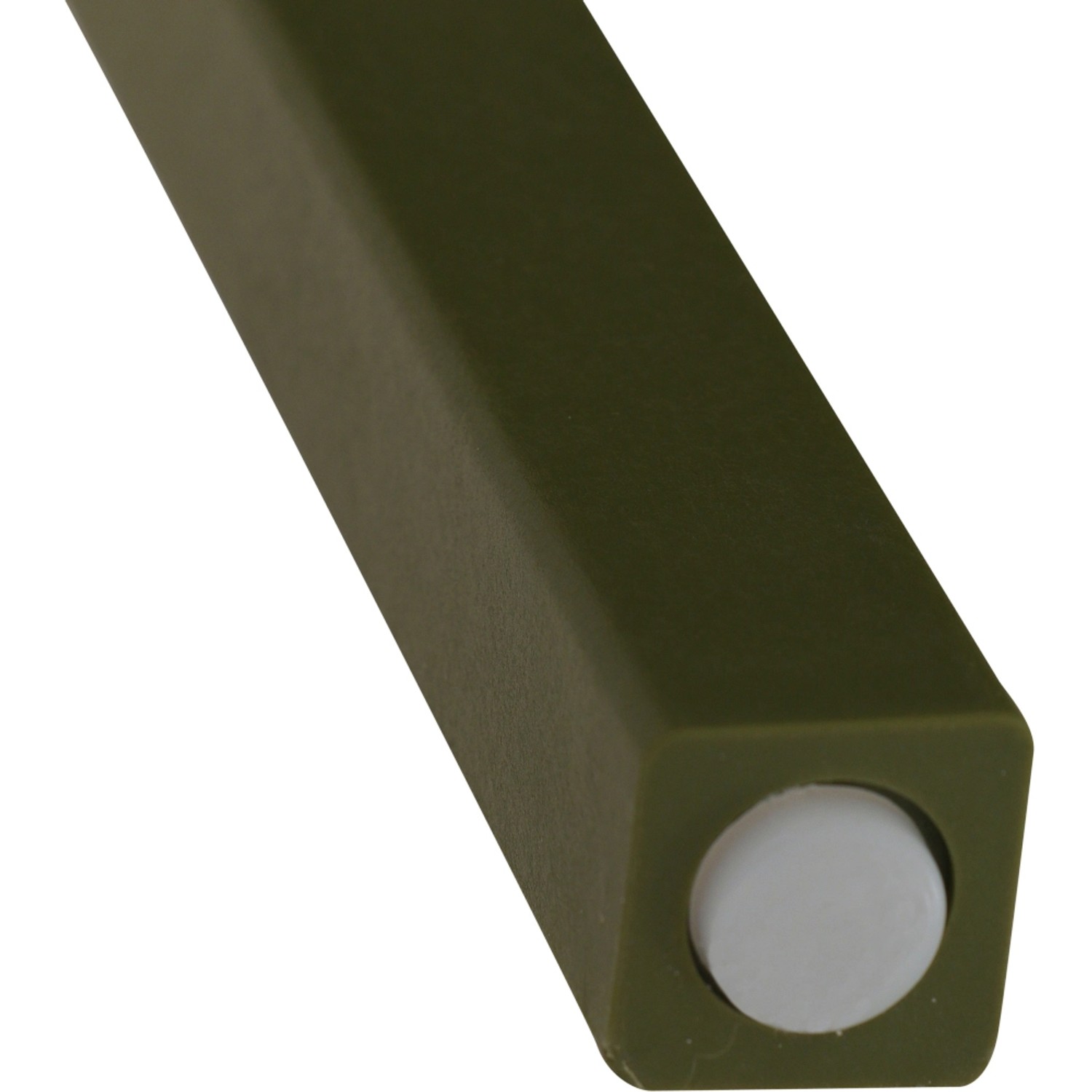 Detailaufnahme: Bein vom Siena Garden Lane Stapelsessel in Olive mit Bodenschoner.