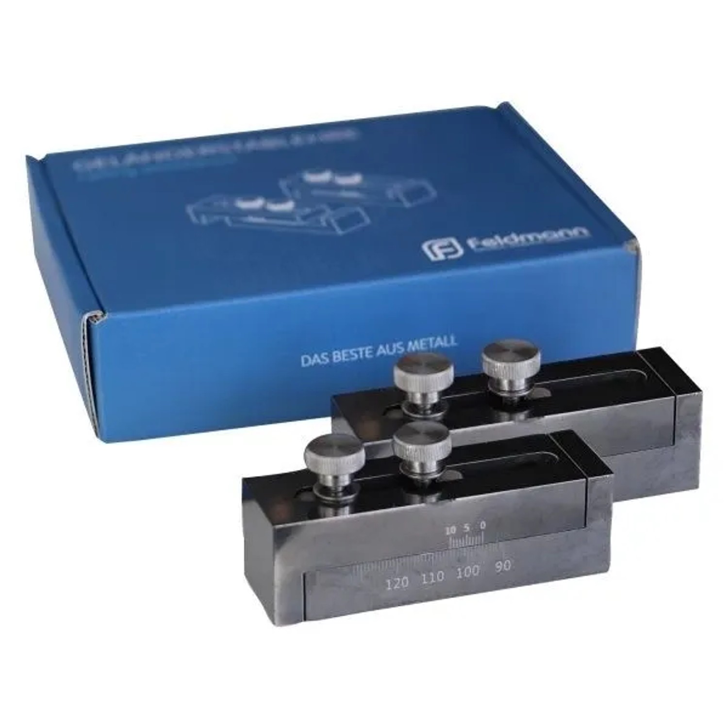 FeNau Geländerstablehre Stahl Plasmanitriert Abstand 96-122 mm 2er-Set