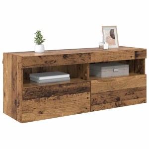 vidaXL TV-Wandregal Altholz 100 x 30 x 40 cm Holzwerkstoff 882983