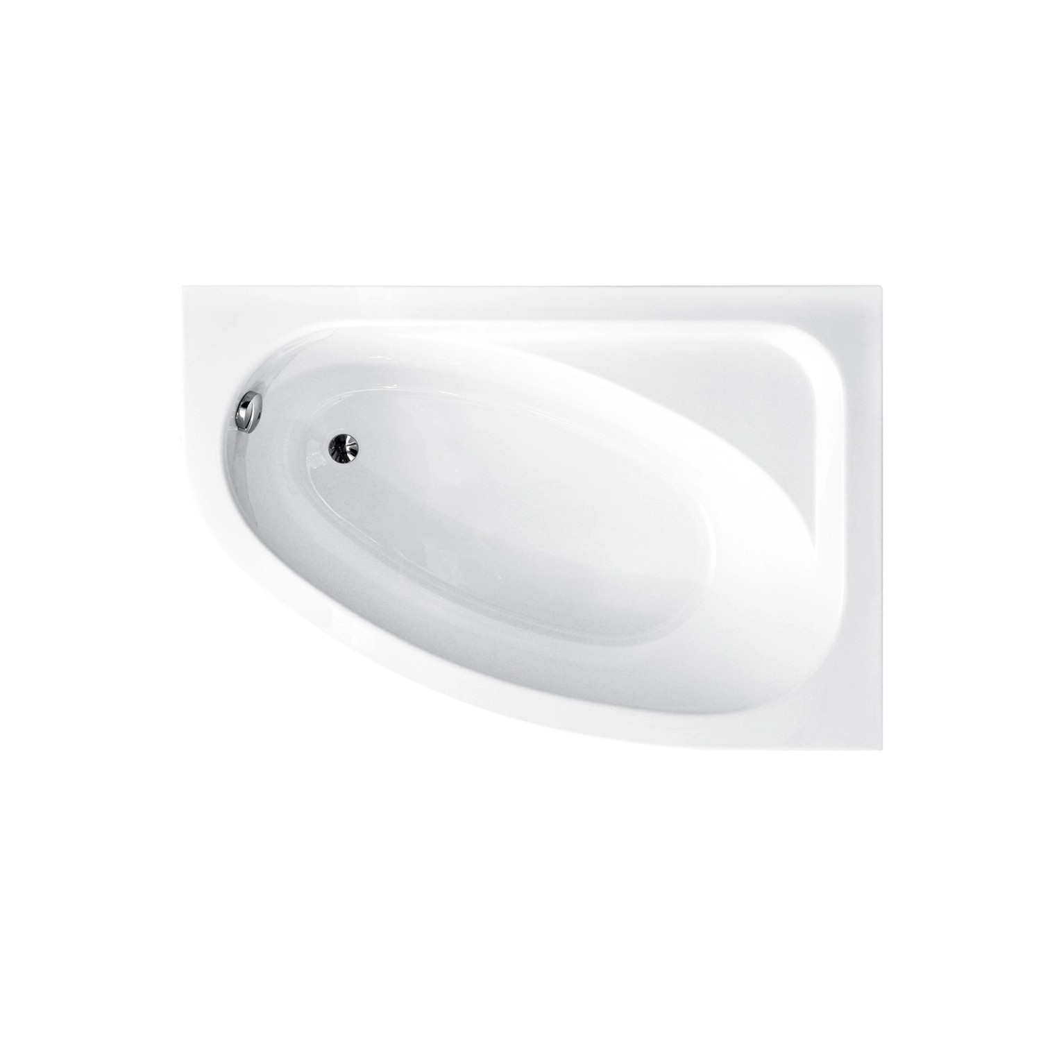 Bad Land Badewanne Eckwanne CORNEA 140x80 Rechts Ablauf Füße günstig online kaufen