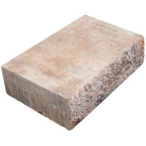 Diephaus Blockstufe Maximo Muschelkalk, 50x34,5x15 cm, für Treppen und Wege im Garten.