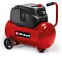 Einhell Kompressor TC-AC 200/24/8 Ölfrei, roter Druckluftkompressor mit 24 l Kessel und Tragegriff.