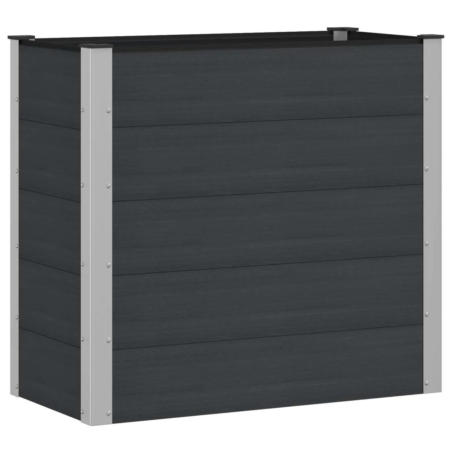vidaXL Hochbeet Schwarz 100 x 50 x 91 cm 42038977