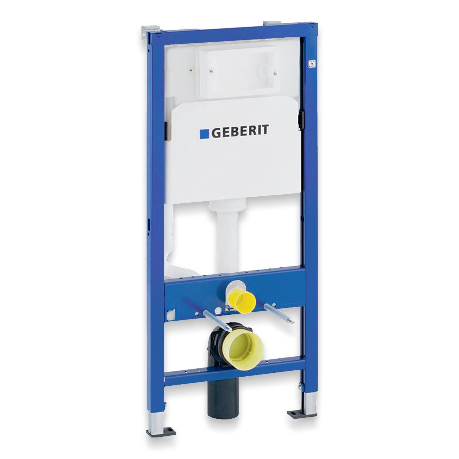 Bad Land WC SET Vorwandelement Geberit Duofix + Toilette ROLO Weiß + Platte in Weiß_4