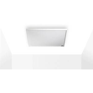 Weiße Könighaus Infrarotheizung M-Serie Deckenheizung (360 W) an weißer Decke montiert.