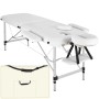 Tectake 2 Zonen Massageliege Breite 60 cm Polsterung 4 cm Inklusive Tragetasche 205 x 60 x 89 cm Weiß