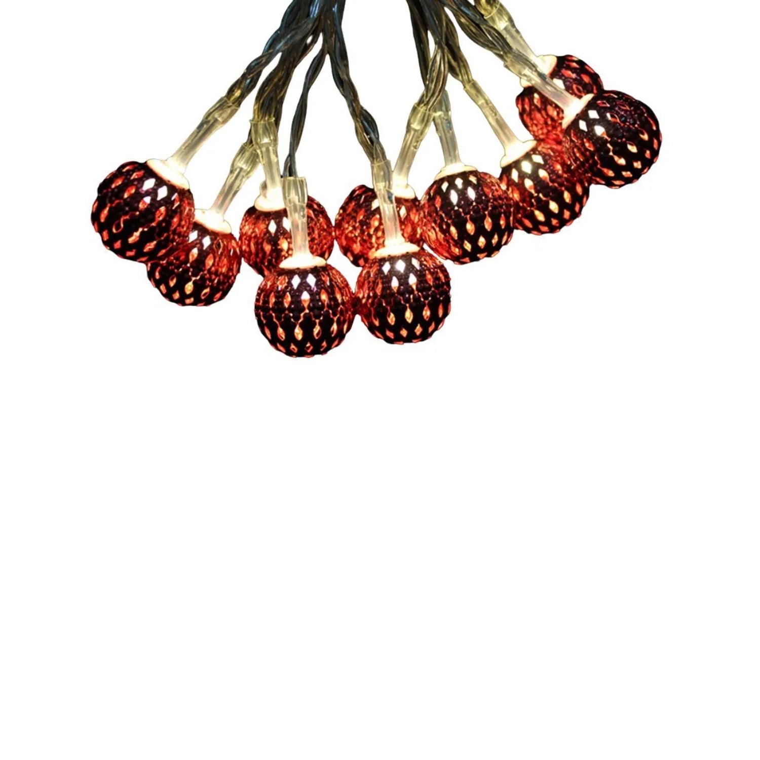 Lex 10er LED Kugel Lichterkette Batteriekette Weihnachten Beleuchtung Deko günstig online kaufen