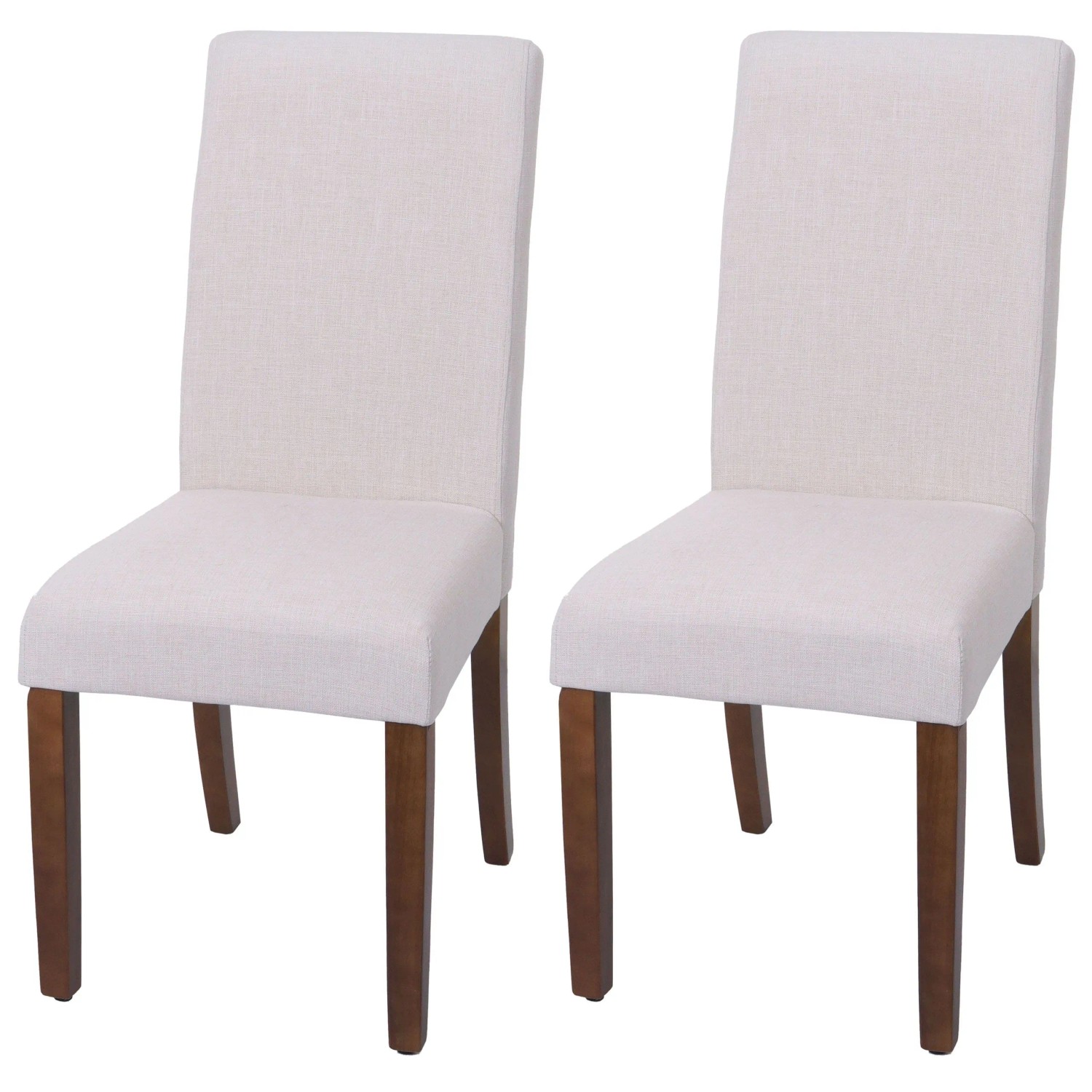 MCW 2er-Set Esszimmerstuhl O65f Chesterfield Stoff/Textil